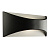 61865 sienas gaismeklis Vulcan melns LED 640lm 3000K IP65 Saxby