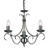 2030-3AS sienas lampa Bernice antiks sudrabs 3 x 60W E14 Endon