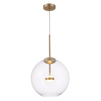 MOD056PL-L12G3K griestu lampa Cometa mat.zelts/stikla kupols LED 12W 720lm 3000K Maytoni