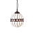 67044 griestu lampa Fargo Tiffany stikls 1x40W E14 Interiors 1900