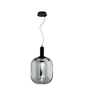 SO.BALL/FUMÈ griestu lampa Ball pelēks stikls 1x60W E27 Ondaluce