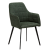 100801603 krēsls Embrace zaļš/melnas kājas Dan-Form
