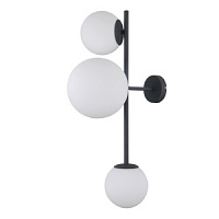 WL-31221-3A-BK Vailante sienas lampa melns/balts stikls 3x10W E14/E27 Italux