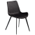 100690661 krēsls Hype melns velvets/melnas kājas Dan-Form