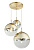 15855-3 VARUS Griestu lampa zelta 3x40W E27 GLOBO