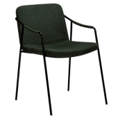 100310311 krēsls Boto tumši zaļa eko āda/melnas kājas Dan-Form