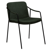100310311 krēsls Boto tumši zaļa eko āda/melnas kājas Dan-Form