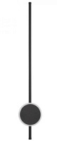 9061428  Clock Sienas gaismeklis melns 22W 1560lm 3000K L800mm NOVA LUCE