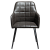 100801530 krēsls Embrace pelēka eko āda/melnas kājas Dan-Form