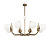 MOD109PL-08BS lustra Rendez-vous misiņš/balts stikls 8x40W E14 Maytoni