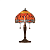 64092 galda lampa Dragonfly ugunīga TIffany stikls 2x60W E27 Interiors 1900