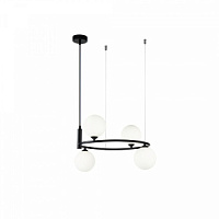 MOD013PL-04B Lustra Ring melna 4x25W G9 Maytoni