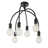 80821 plafons Studio melns 6 x 40W E27 Endon