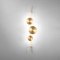 LED-IDOL-AP ORO IDOL Sienas gaismeklis zelts 33W 3000K 3720lm  H1400mm Fan