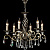 RC247-PL-06-R (ARM247-06-R) Lustra bronza/kristāls 6x60W E14 Maytoni