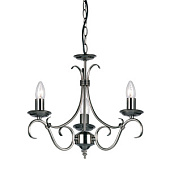 2030-3AS lustra Bernice sudrabs 3 x 60W E14 Endon