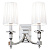 DOMINA-2WBNI sienas lampa Domina niķelis/balts kupols 2x40W E14 Endon