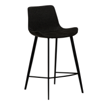 200490860 bāra krēsls Hype melns audums/melnas kājas H:91cm Dan-Form
