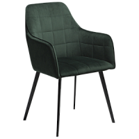 100801550 krēsls Embrace zaļš velvets/melnas kājas Dan-Form