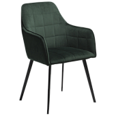 100801550 krēsls Embrace zaļš velvets/melnas kājas Dan-Form