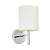 BRIO-1WBCH sienas lampa Brio hroms/bēšs kupols 40W E14 Endon