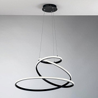 LED-COASTER-S-NER Griestu gaismeklis melns 30W D60cm 3000-4000-6500K 8000lm Fan