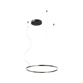 01-1948-TRIAC ORBIT griestu gasim. melns  40,5W 3000K D600 Redo