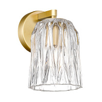 W0590-01A-V7AC TAZZA sienas gaism. mat.zelts/kristāla  1x40W E14 H1870mm W120mm ZUMA