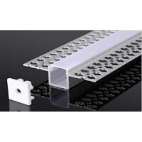 Alumīnija profils/mat.difuzors z/a 3m 56x15x15mm Bon