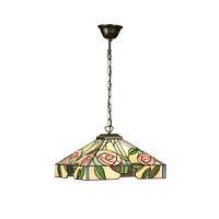 64385 griestu lampa Willow Tiffany stikls 1x60W E27 Interiors 1900