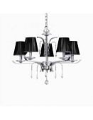 020600 ACCADEMY SP5  Lustra hroms/melna 5x40W E14 Ideal Lux