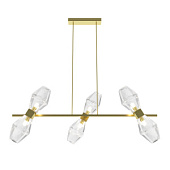 MOD325PL-06G griestu lampa Coctail Time zelta/stikls 6x28W G9 Maytoni