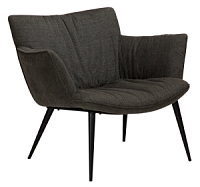 700675130 atpūtas krēsls Join melns audums/melnas kājas Dan-Form