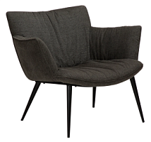 700675130 atpūtas krēsls Join melns audums/melnas kājas Dan-Form