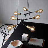 2010303003 Josefine  Griestu gaismeklis balts/zelts 7x60W E27  2700K Nordlux
