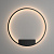 MOD058WL-L50B3K sienas lampa Rim melna LED 2400lm 3000K D800mm Maytoni