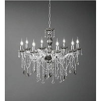 LP.DAMASCO/8-FUME DAMASCO lustra krist/zila 8x40W E14 D820mm minH600mm Ondaluce