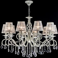 ARM247-10-G Lustra zelta/balta 10x40W E14 Maytoni