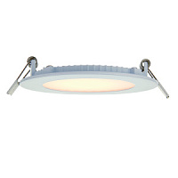 90956 iebūv.gaismeklis SirioDISC mat.balts LED 6W 420lm 3000K IP44 Saxby