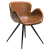 100220110 krēsls Gaia brūna eko āda/melnas kājas Dan-Form