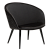 700800600 krēsls Dual melns velvets Dan-Form