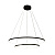 PEN89424-60+90BK HORIK lustra melna LED 32+40W 7900lm D600/900mm 3000/4000/6000K ZUMA