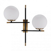 WL-43660-2 Stelia sienas lampa melns/balts stikls 2x5W E14 Italux