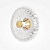 MOD555WL-L4G3K sienas lampa Amulet stikls/zelts LED 8W 3000K Maytoni