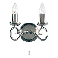 180-2AS sienas lampa Trafford sudrabs 2 x 60W E14 Endon
