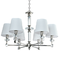 P06285NI-WH DOHA plafons hroms 6xE14 40W D670cm H440-1440mm Cosmo Light