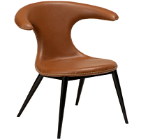 700222310 atpūtas krēsls Flair brūna eko āda/melnas kājas Dan-Form