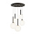 MOD321PL-05B griestu lampa Basic Form melna/baltiem kupoliem 5x40W E14 Maytoni