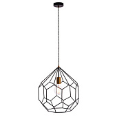 76686 lustra Deco melna/zelta 40W E27 Endon