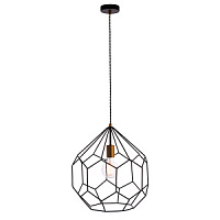 76686 lustra Deco melna/zelta 40W E27 Endon